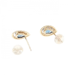 K10YG Blue Topaz Earrings - Hàng hiệu Authentic 869054