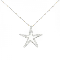 750WG/750YG Ngôi sao Cubic Necklace - Hàng hiệu Authentic