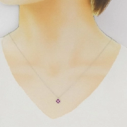 Dây chuyền ruby hoa PT850 - Hàng hiệu chính hãng 855947