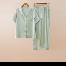 Pyjama lụa ngọc trai - size M | 2 màu 463546