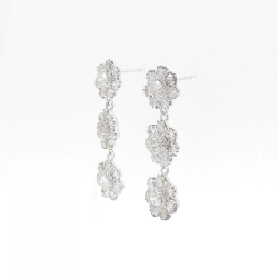 K18WG Bông tai Kim cương Hoa 2.44CT - Hàng hiệu Chính hãng 871087