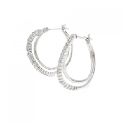 K18WG Bông tai kim cương - Hàng hiệu Authentic