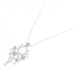 750WG/K18WG Tourmaline Necklace 0.136CT - Hàng hiệu Authentic 850182