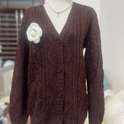 Áo len cardigan vặn thừng  330577