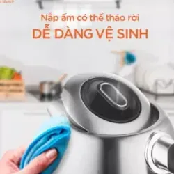 🌟 Ấm siêu tốc UNIE UEK1761S – Chất liệu inox 304 bền bỉ, nấu nước chuẩn ngon, sạch sẽ! 716126