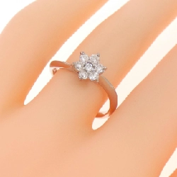 Nhẫn kim cương hoa K18WG 0.30CT - Hàng hiệu Authentic 854451