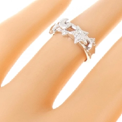 Nhẫn kim cương K18WG hình sao và mặt trăng 0.08CT 667958