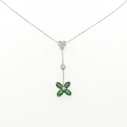 Dây chuyền garnet hoa PT900/PT850 1.04CT - Hàng hiệu Authentic