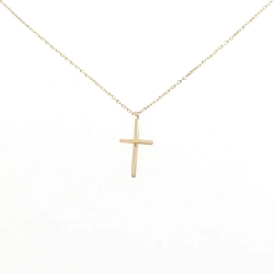 K18YG Dây chuyền hình chữ thập - Hàng hiệu Authentic