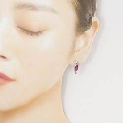 PT900/K14WG Bông tai Ruby 1.41CT - Hàng hiệu Chính hãng 869865