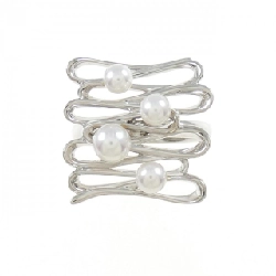 Nhẫn ngọc trai Akoya K18WG 673645