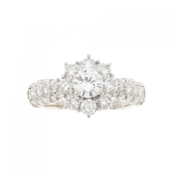 Nhẫn kim cương hoa PT900 0.396CT - Hàng hiệu Authentic 850451