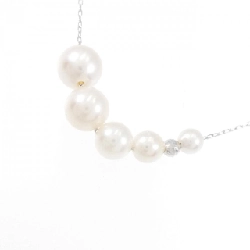 K18WG Ngọc trai Akoya Dây chuyền - Hàng hiệu Chính hãng 861193