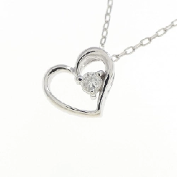 K10WG Dây chuyền kim cương hình trái tim 0.03CT - Hàng hiệu Chính hãng 857326