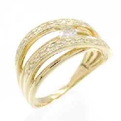 Nhẫn kim cương K18YG 0.30CT - Hàng hiệu chính hãng