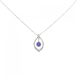 Dây chuyền Tanzanite PT900/PT850 0.68CT - Hàng hiệu Authentic