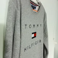 Áo sweater Tommy Hilfiger thêu chữ & logo màu xám 719765