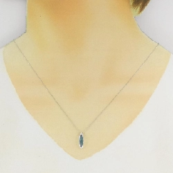K18WG Blue Topaz Necklace - Hàng hiệu Authentic 864958