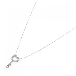 K18WG Khóa Kim Cương Dây Chuyền 0.31CT - Hàng hiệu Chính hãng 860828