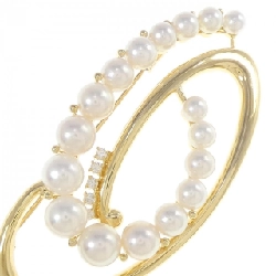 K18YG Ngọc trai Akoya Brooch - Hàng hiệu Chính hãng 873790