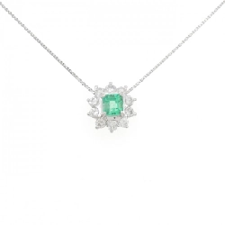 Dây chuyền ngọc lục bảo PT900/PT850 0.69CT - Hàng hiệu Authentic