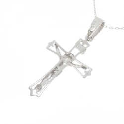 K18WG Dây chuyền hình chữ thập - Hàng hiệu Authentic 859891