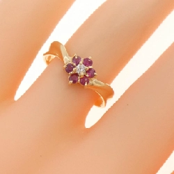 Nhẫn Ruby Hoa K18YG 0.23CT - Hàng hiệu Chính hãng 853039