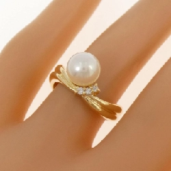Nhẫn ngọc trai Akoya K18YG 7.4mm 668166