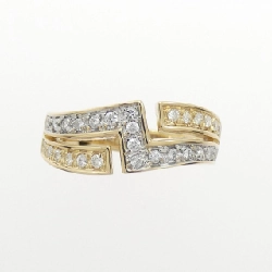 Nhẫn kim cương K18YG/K18WG 0.32CT - Hàng hiệu Chính hãng 852068