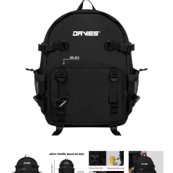 Balo davie pass vải dù canvas cũ 788838