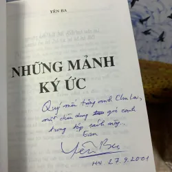 Những Mảnh Ký Ức - Yên Ba (Có Đề Tặng Và Chữ Ký Tác Giả) 926326