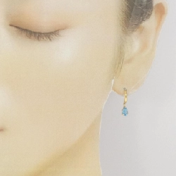 K18YG Blue Topaz Earrings - Hàng hiệu Authentic 877041