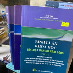 Combo 3 cuốn Bình luận khoa học Bộ luật dân sự năm 2005