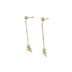 K18YG Bông tai Gấu - Hàng hiệu Chính hãng 866205