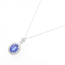 K18WG Đá Tanzanite Dây Chuyền 1.58CT - Hàng hiệu Chính hãng 859093