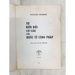 Sự biến đổi cơ cấu của quốc tế công pháp - Wolfgang Friendmann 127677