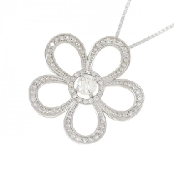 K18WG Hoa Hồng Kim Cương Dây Chuyền 0.225CT - Hàng hiệu Chính Hãng 860527