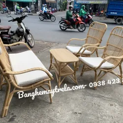 Bàn ghế mây tre đan 712100