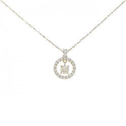 K18YG Dây chuyền kim cương 0.217CT - Hàng hiệu Chính hãng