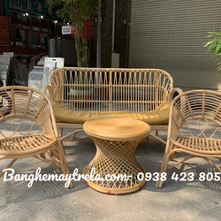 Sofa mây tay cuộn 519386
