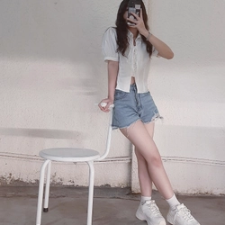Quần jean ngắn trẻ trung size S 468257