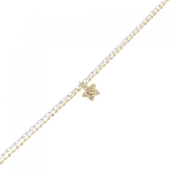 K18YG/K14WG Vòng tay kim cương sao 0.04CT - Hàng hiệu Chính hãng