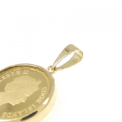 K18YG(枠) Đồng xu Mặt dây chuyền - Hàng hiệu Chính hãng 863970