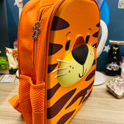 Ba lô zoo bag 31x28x8 màu cam mới tinh