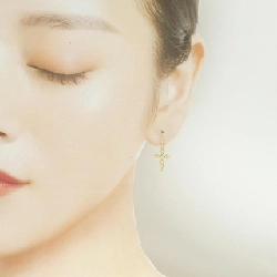 K18YG Bông tai kim cương 0.12CT - Hàng hiệu Chính hãng 869363