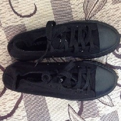 Giày  đen full cổ ngắn (Size 39) 17523