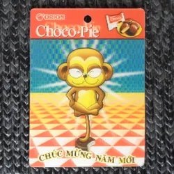 Thẻ 3D trong bánh Chocopie xưa