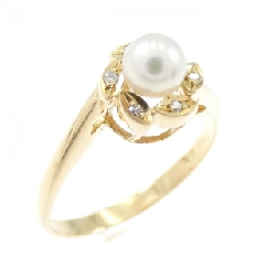 Nhẫn ngọc trai Akoya K18YG 4.2mm - Hàng hiệu Authentic