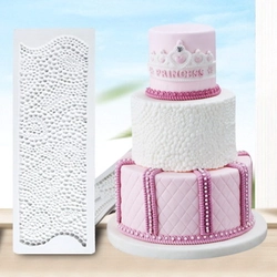 Khuôn silicon làm viền bánh, rau câu, fondant hình chuỗi ngọc - Mã số 1076 338156