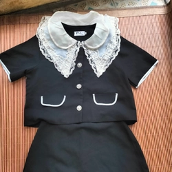 Sét cổ ren viền  447042